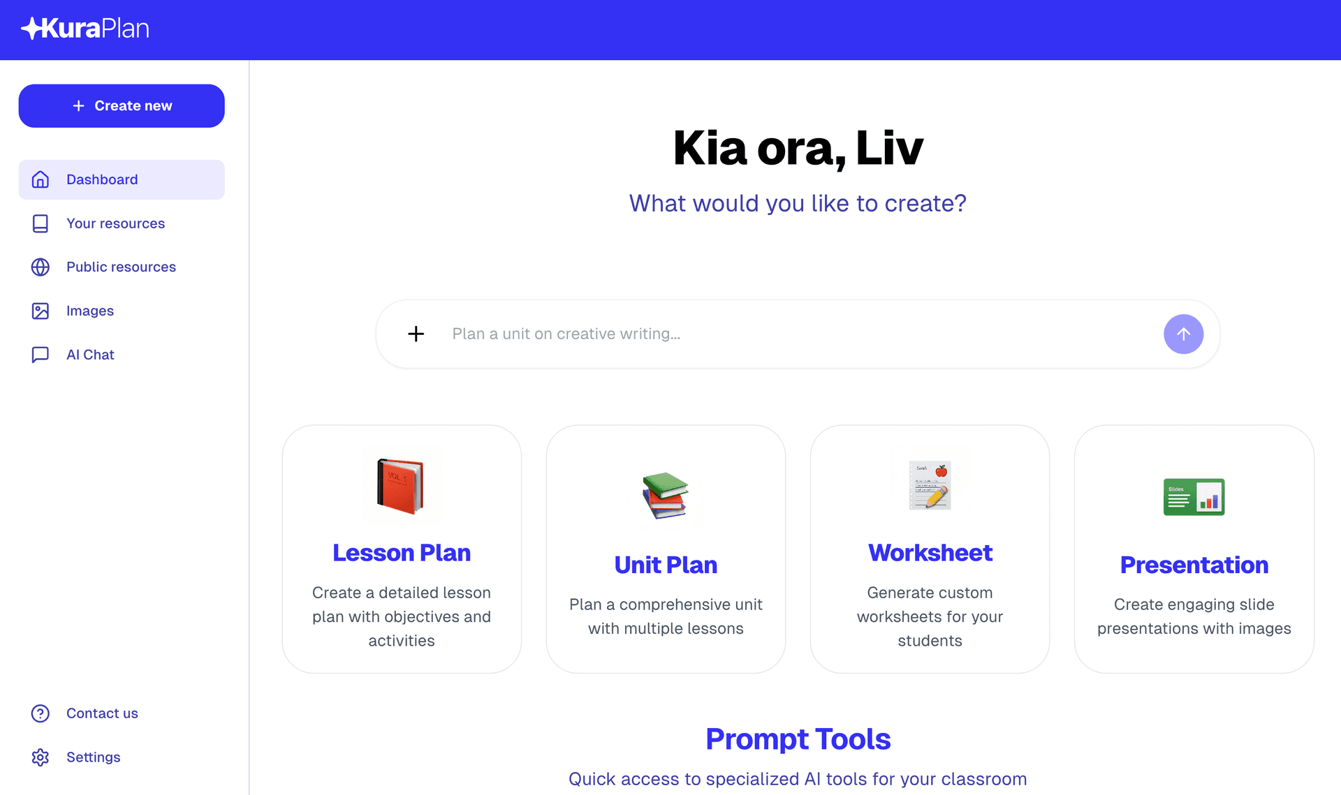 Kuraplan Dashboard