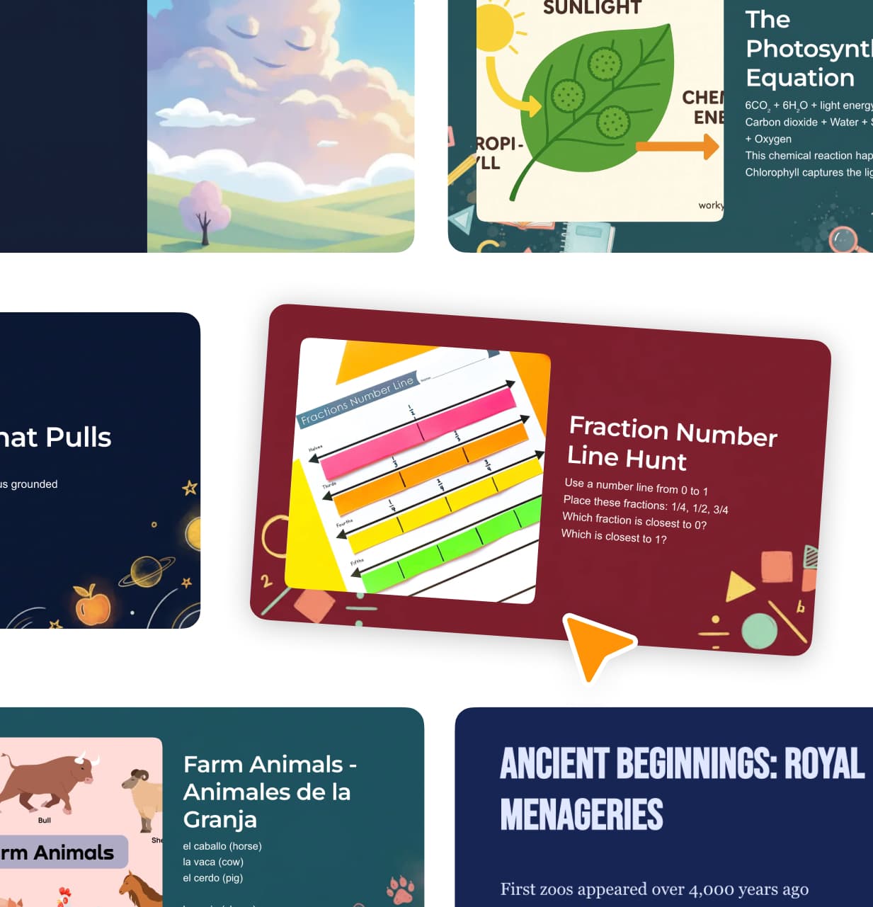 Homeschool presentation creation