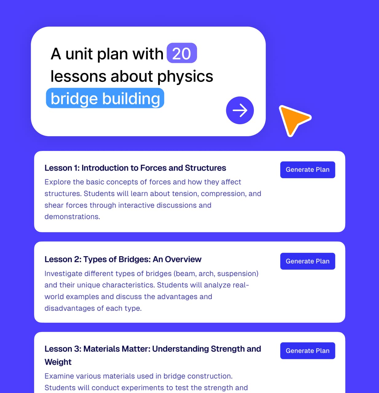 AI Unit Plan Generator for Teachers