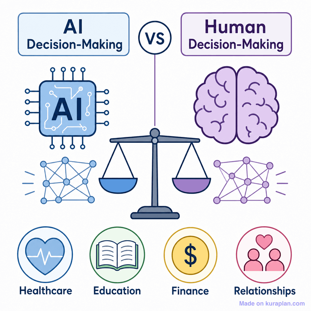 AI vs Human Decision-Making (simple)