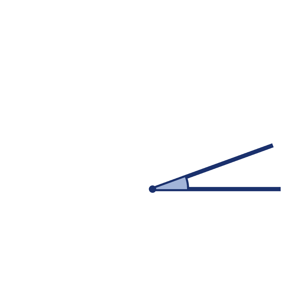 Angle — 20° (Acute Angle)