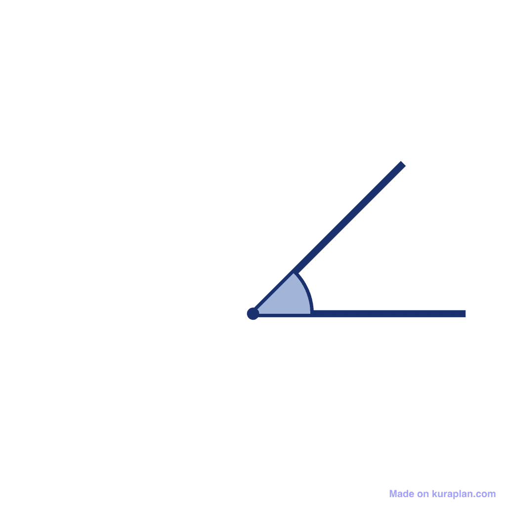 Angle — 45° (Acute Angle)