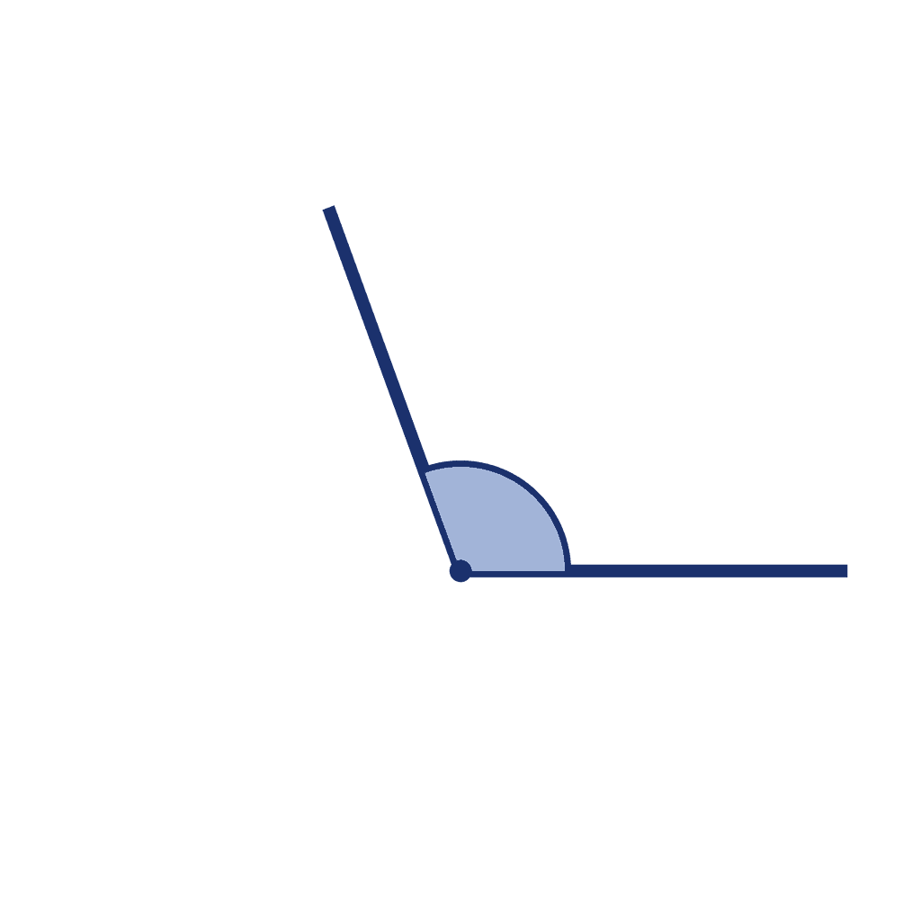 Angle — 110° (Obtuse Angle)
