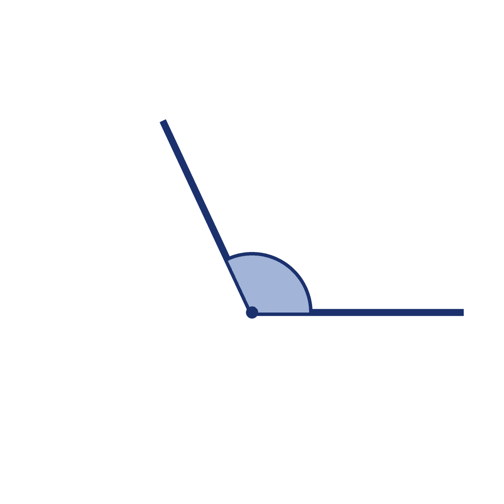 Angle — 115° (Obtuse Angle)