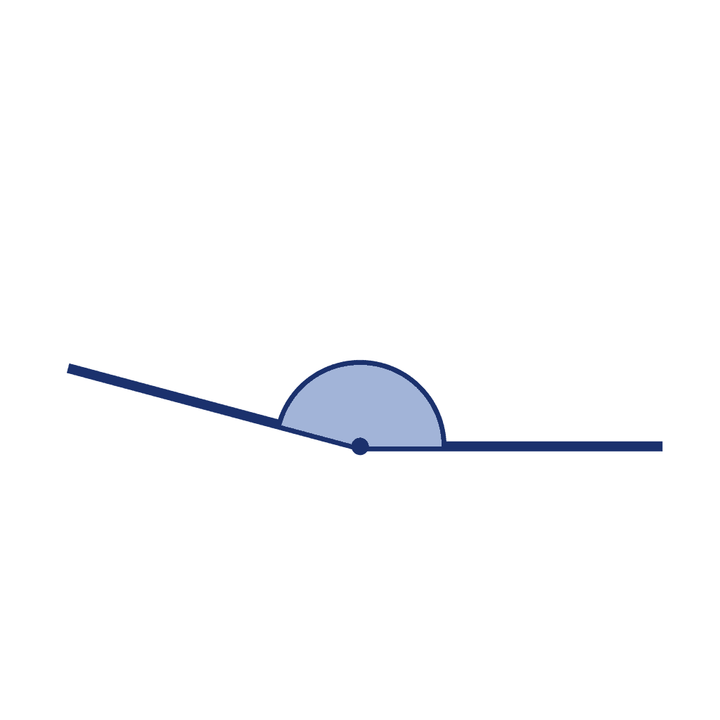 Angle — 165° (Obtuse Angle)