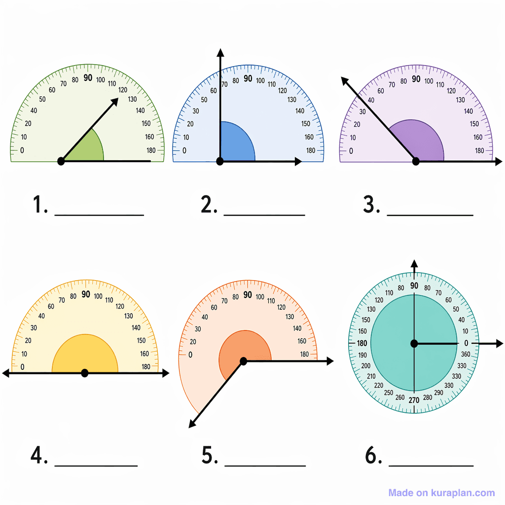 Types of Angles (simple, unlabeled)