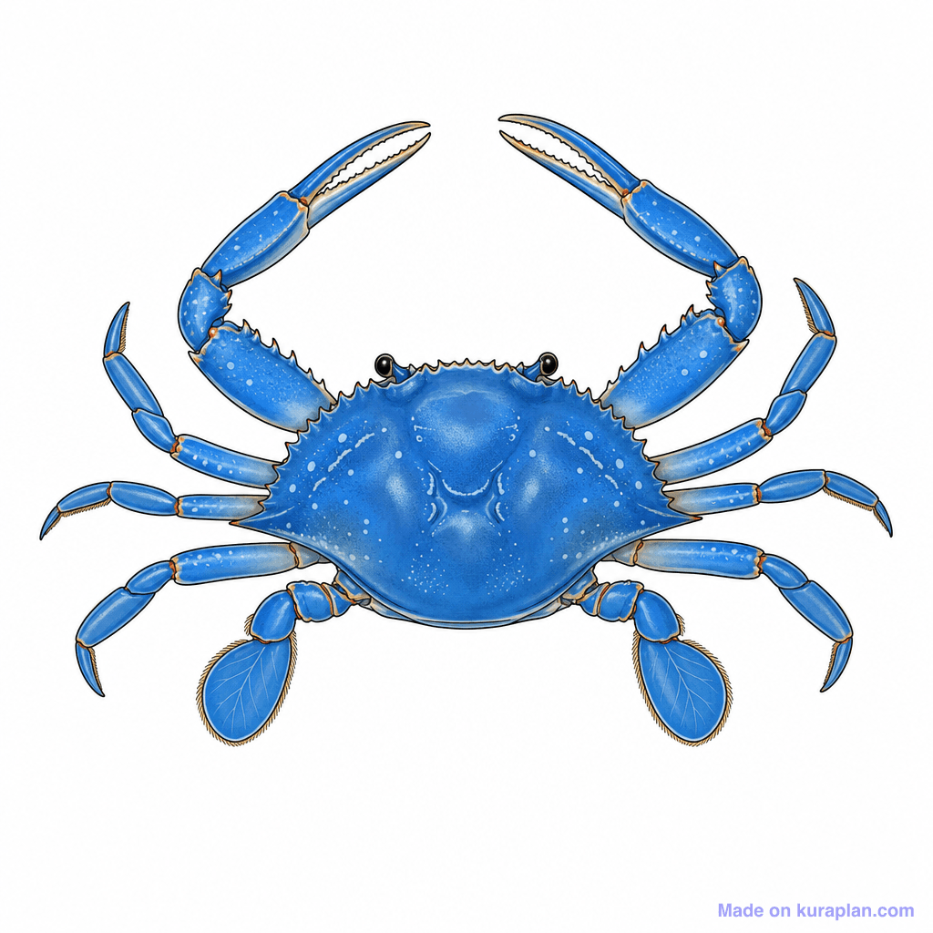 Animal Crab Blue
