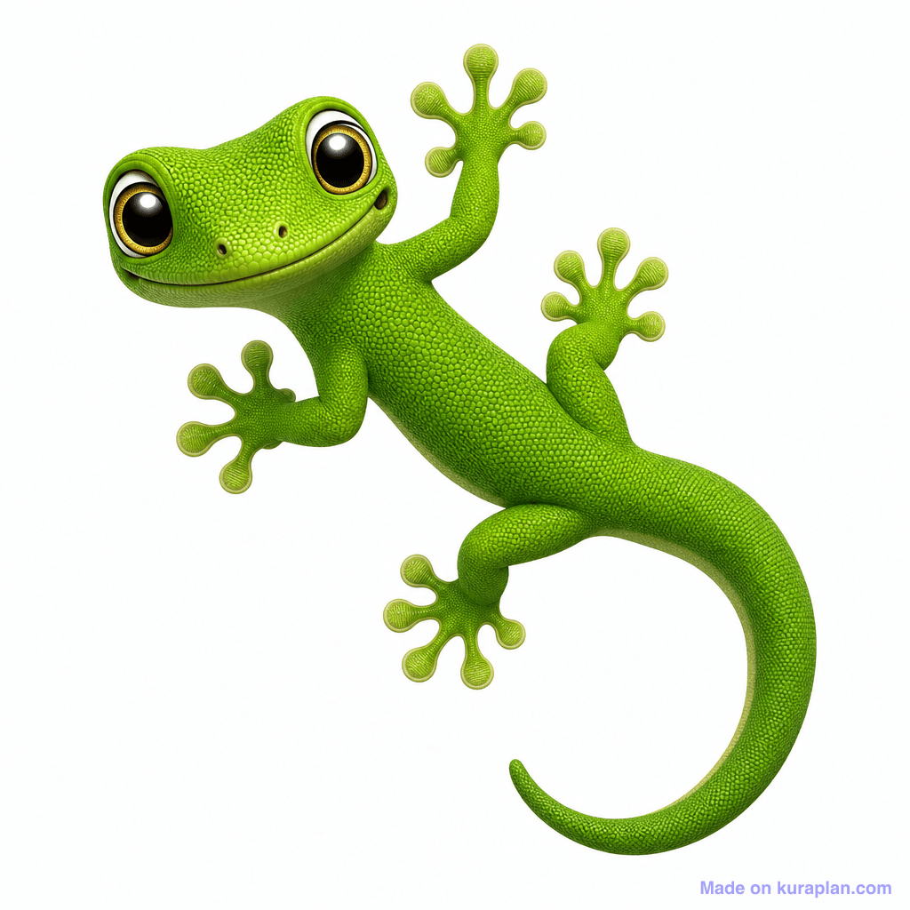 Animal Gecko Nz Green