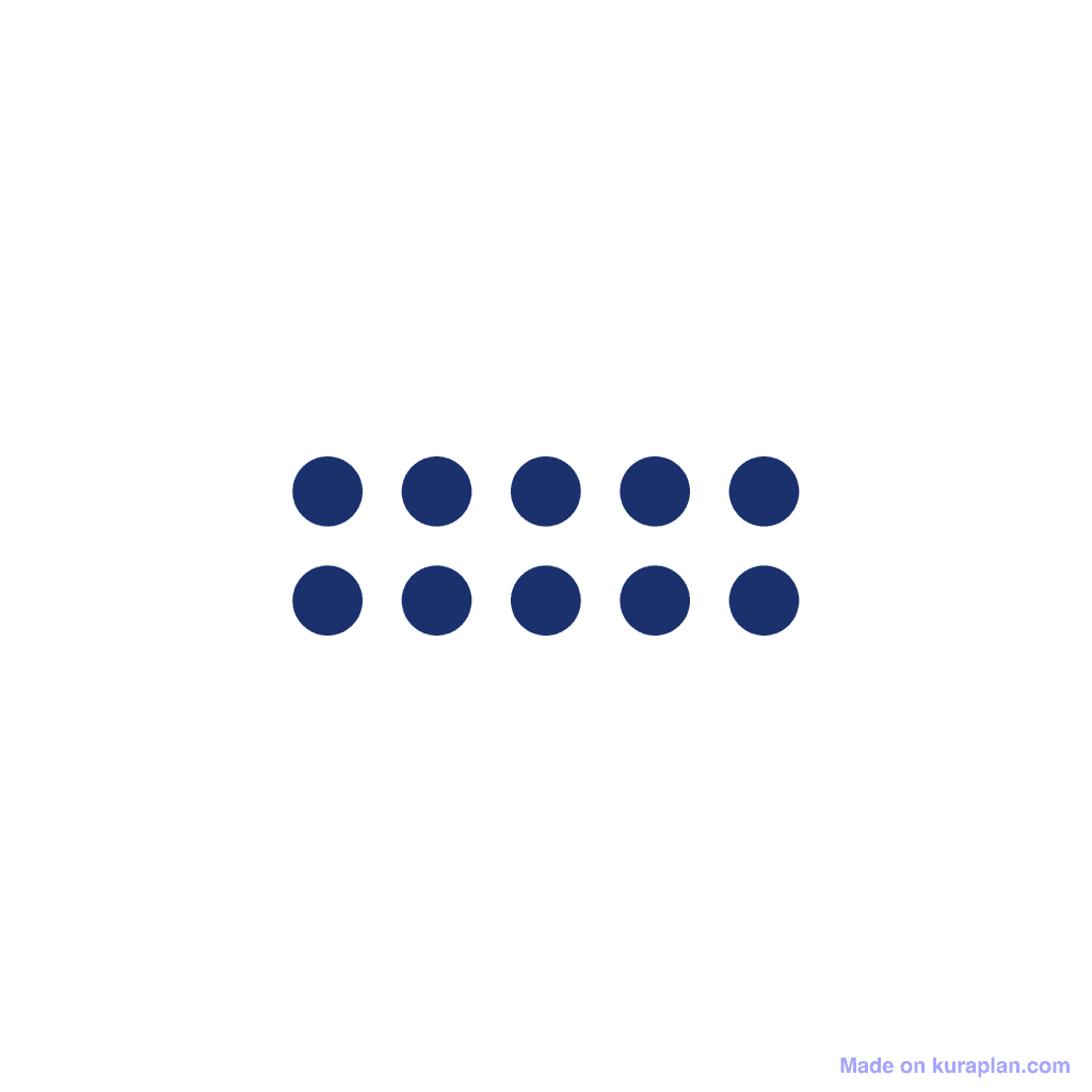 Array — 2 × 5 = 10