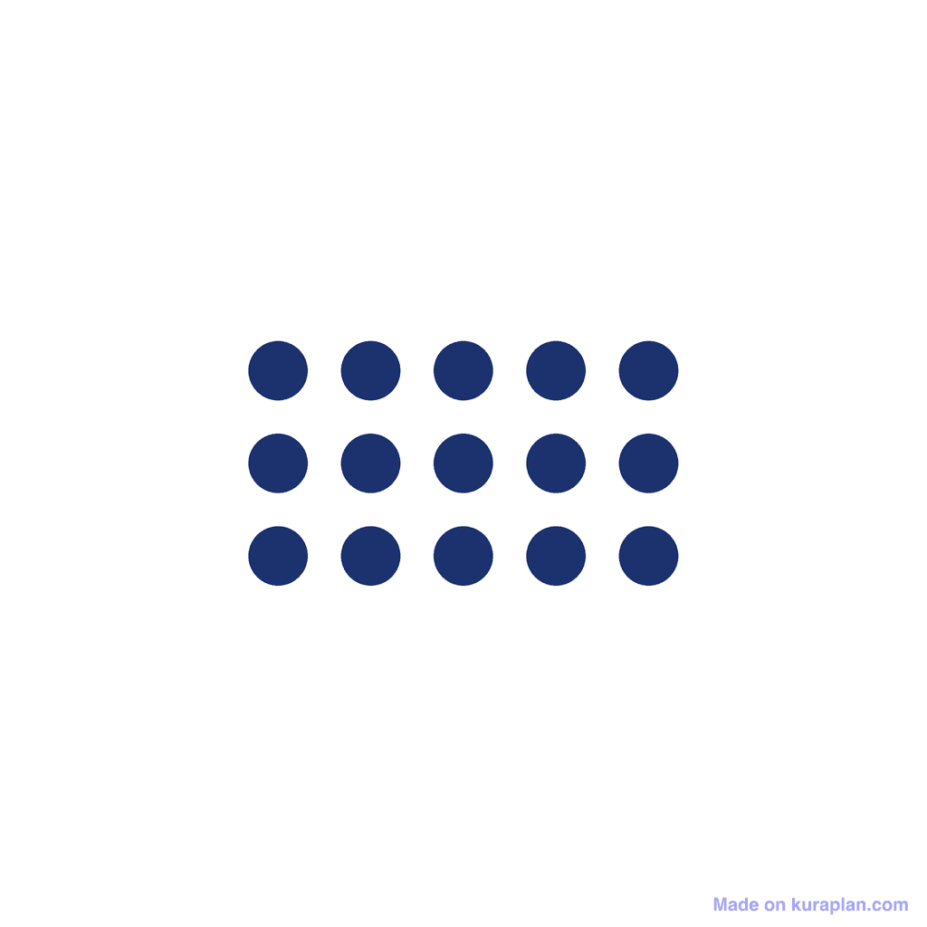 Array — 3 × 5 = 15