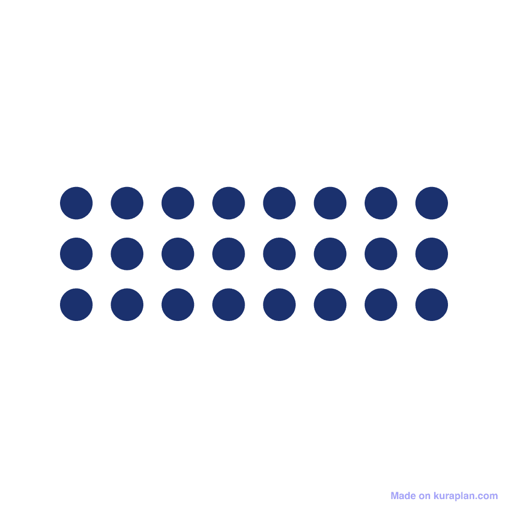 Array — 3 × 8 = 24