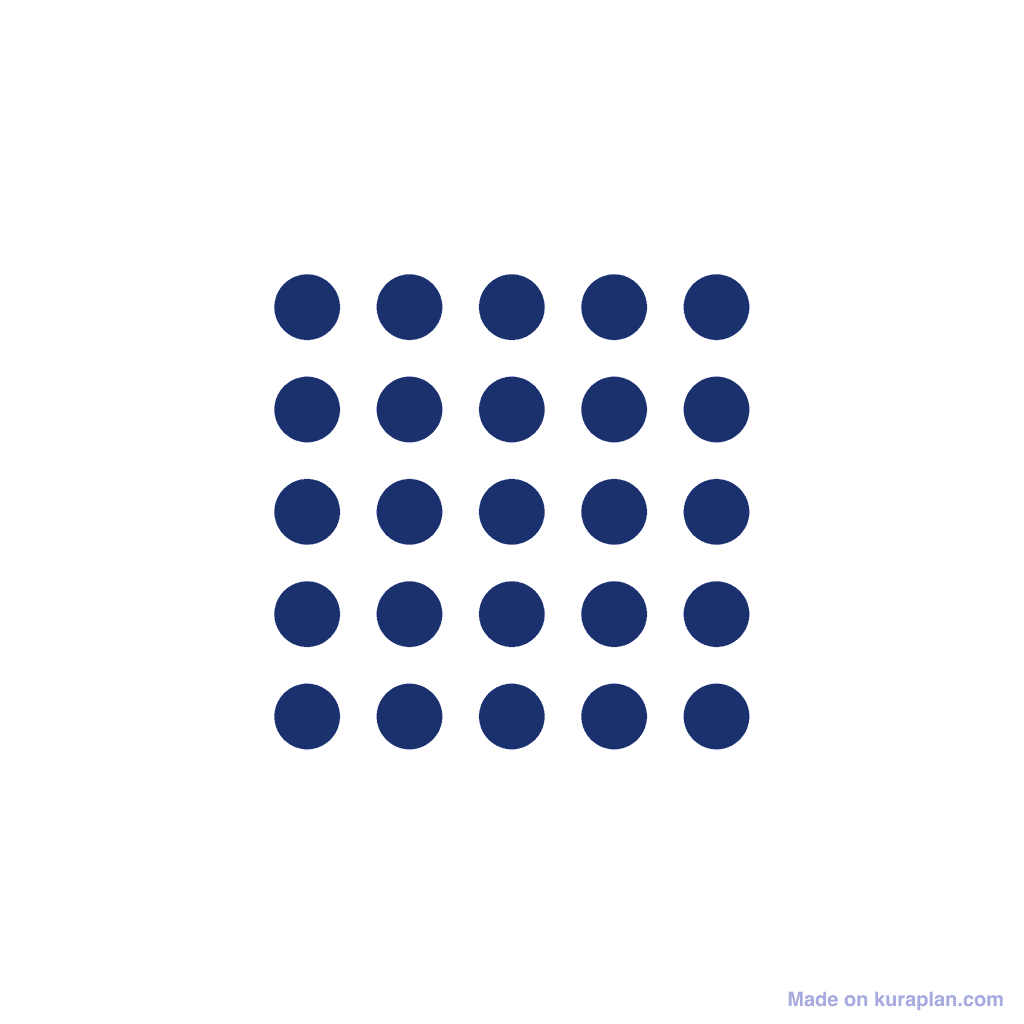 Array — 5 × 5 = 25