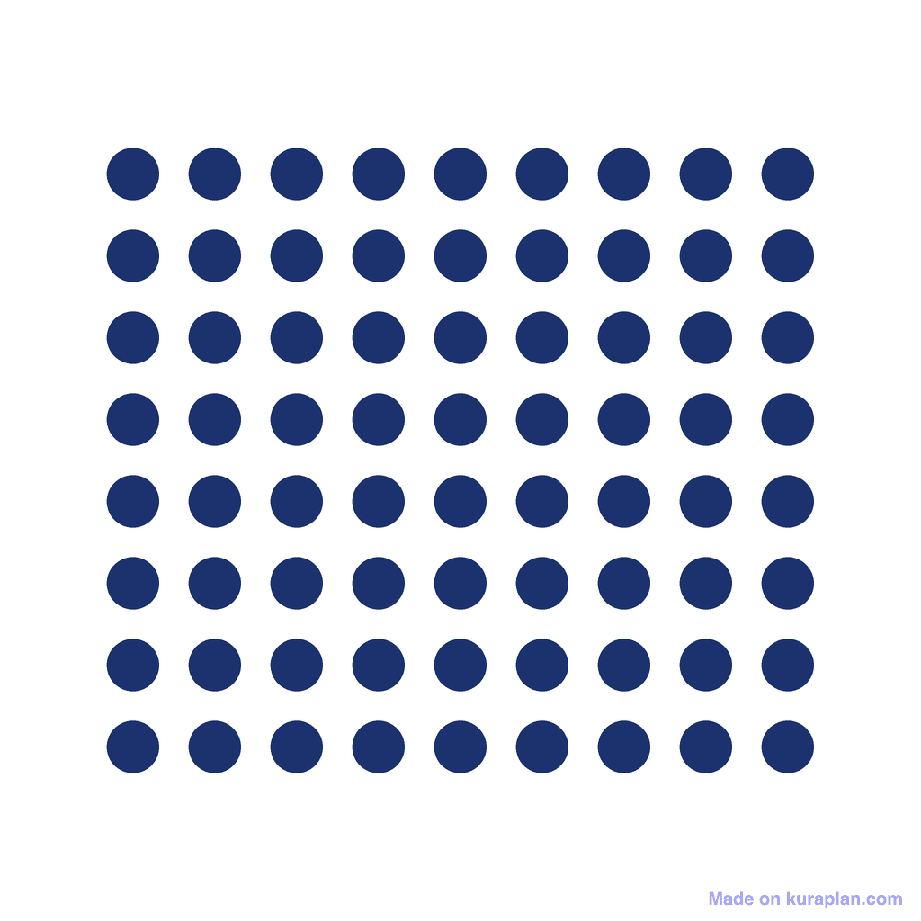 Array — 8 × 9 = 72
