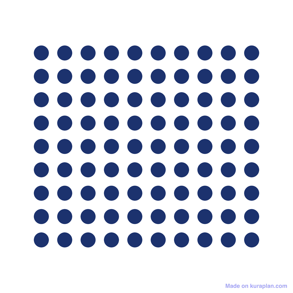 Array — 9 × 10 = 90