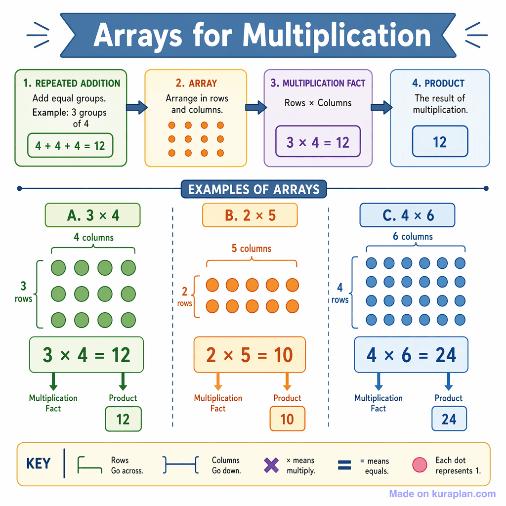 Arrays for Multiplication (detailed)