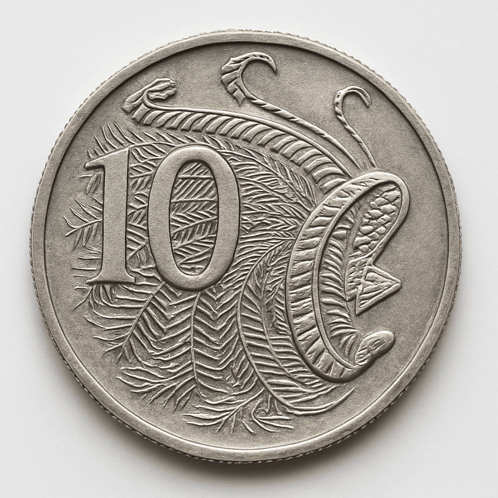 AU 10 cents coin