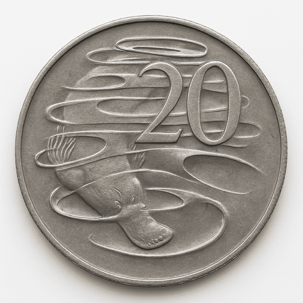 AU 20 cents coin