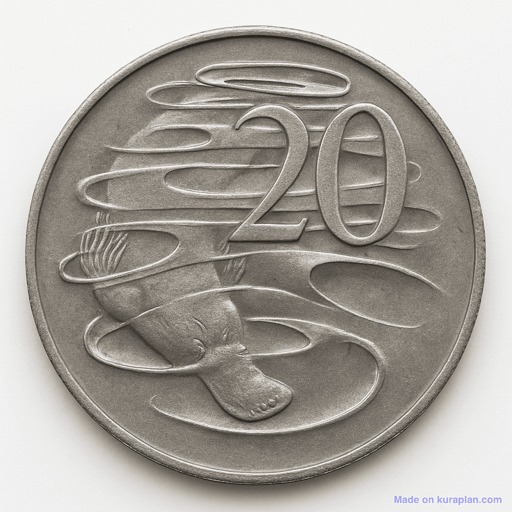 AU 20 cents coin