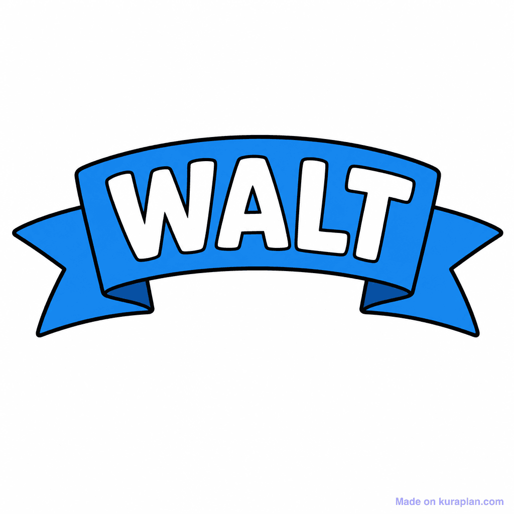 Banner Walt Ribbon