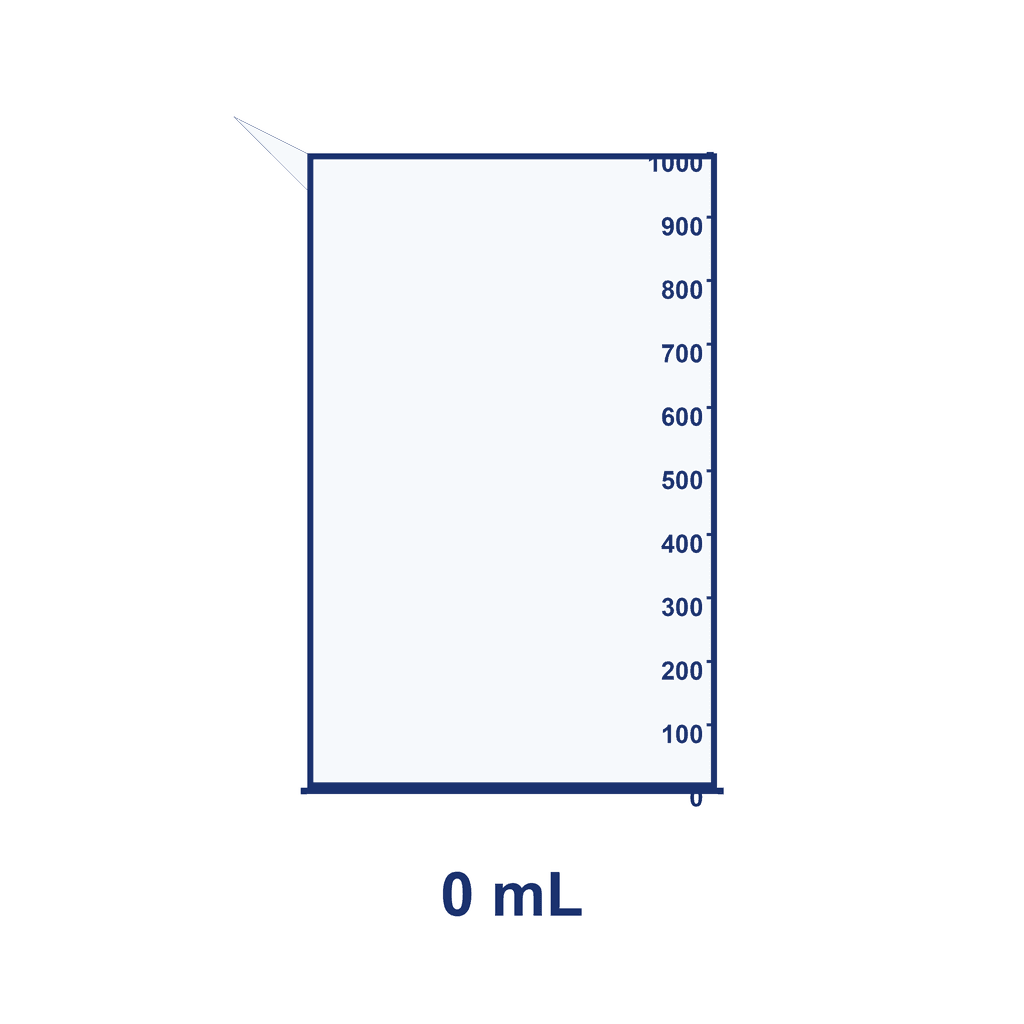 Beaker — 0 mL