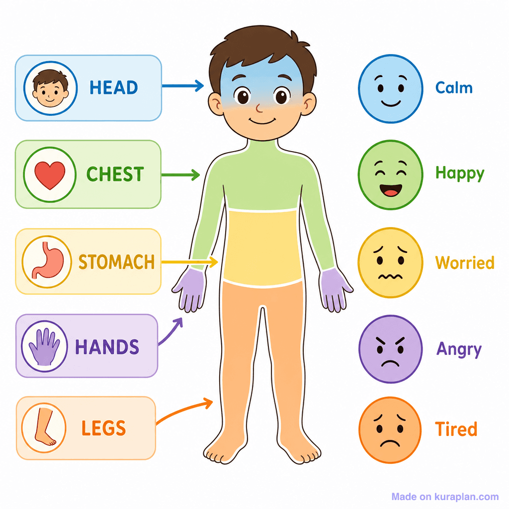 Body Feelings Zones Diagram (simple)
