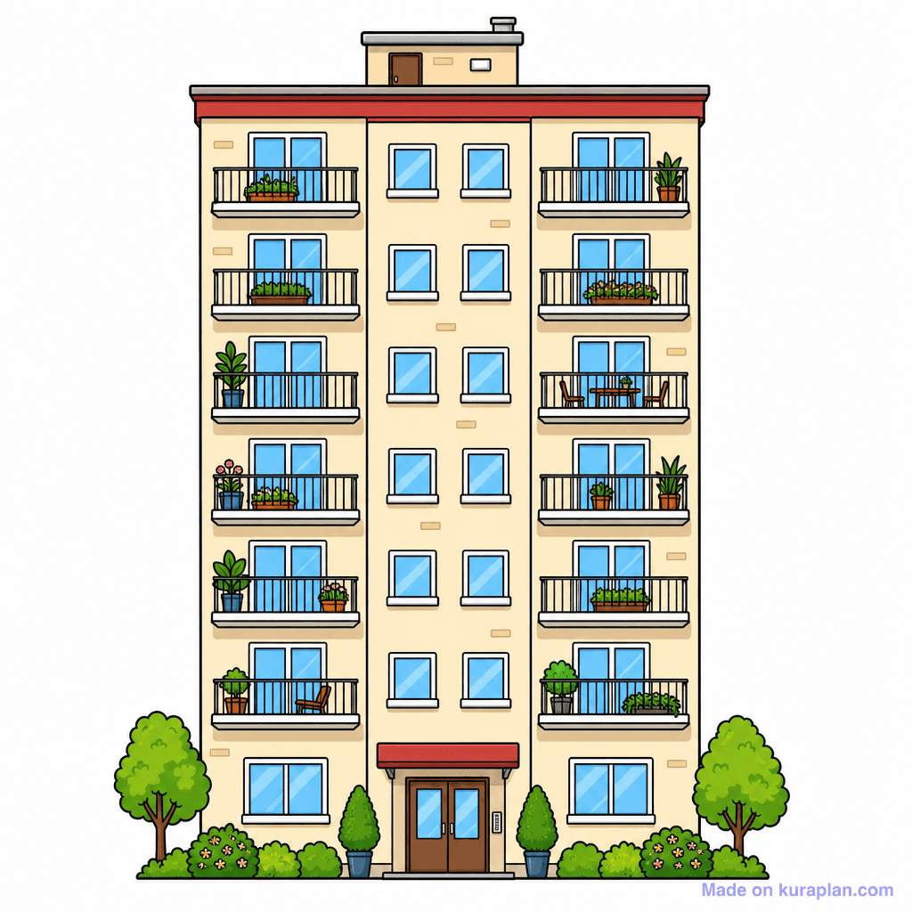 Building Apartment Block