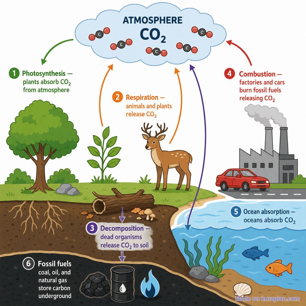 The Carbon Cycle (detailed)