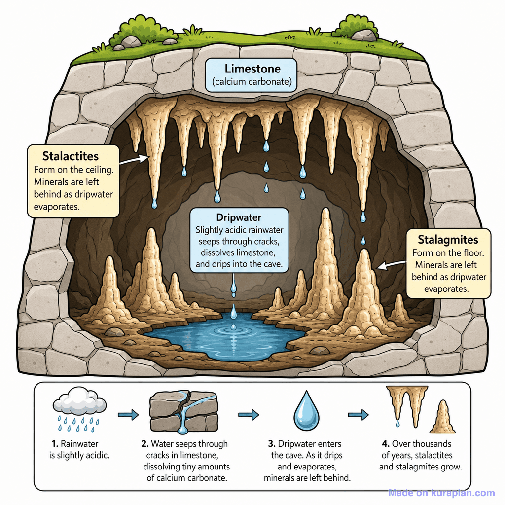 Cave Stalactites Stalagmites