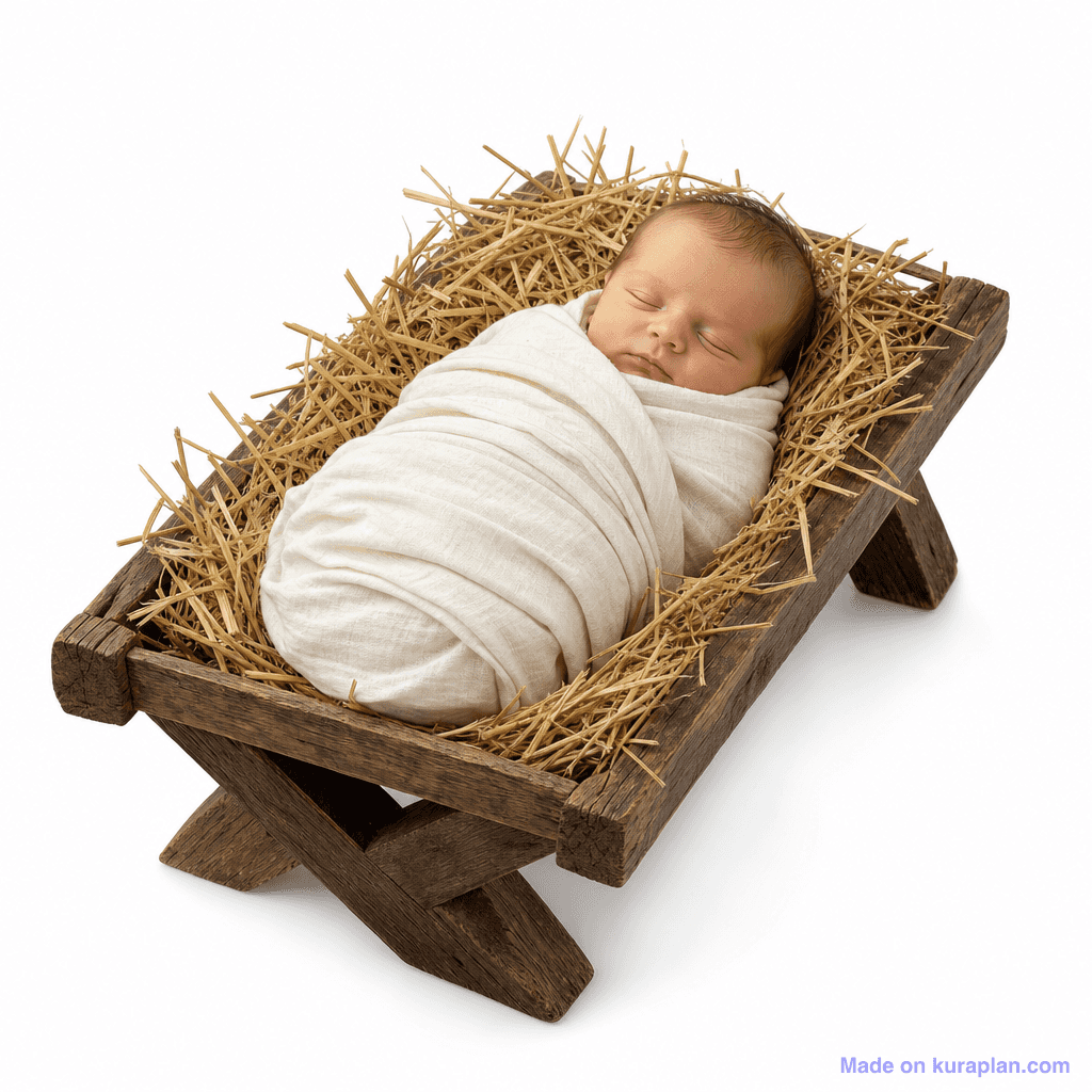 Christian Nativity Baby Jesus Manger