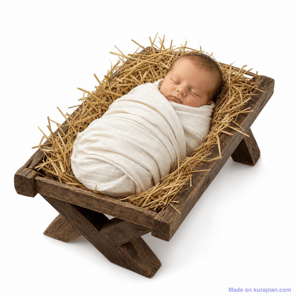 Christian Nativity Baby Jesus Manger