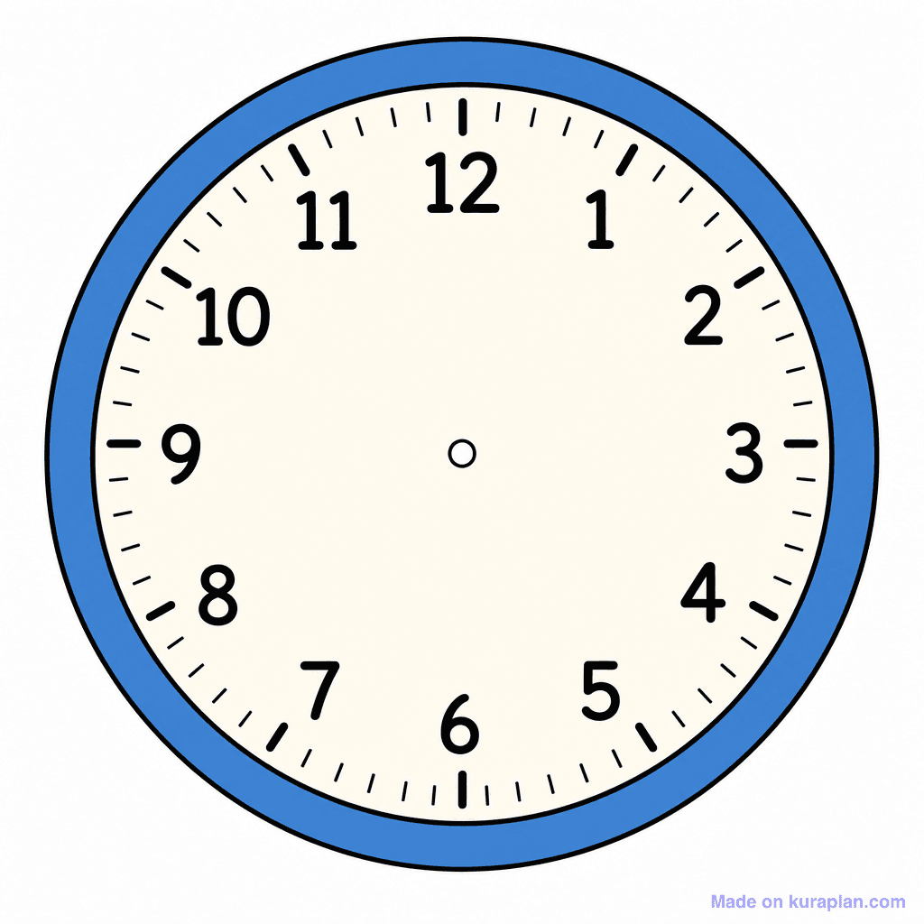 Clock Blank No Hands