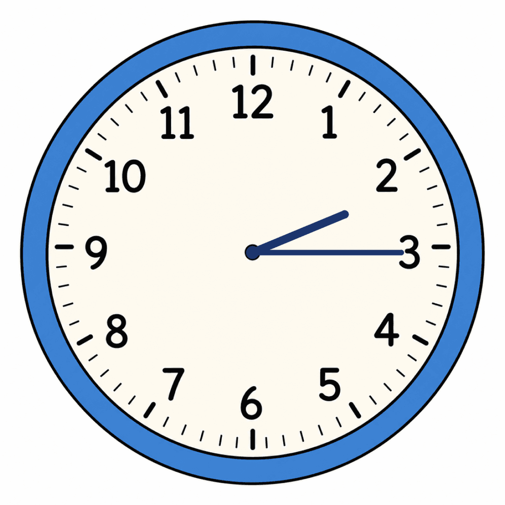 Clock Face — 2:15 (Quarter Past 2)