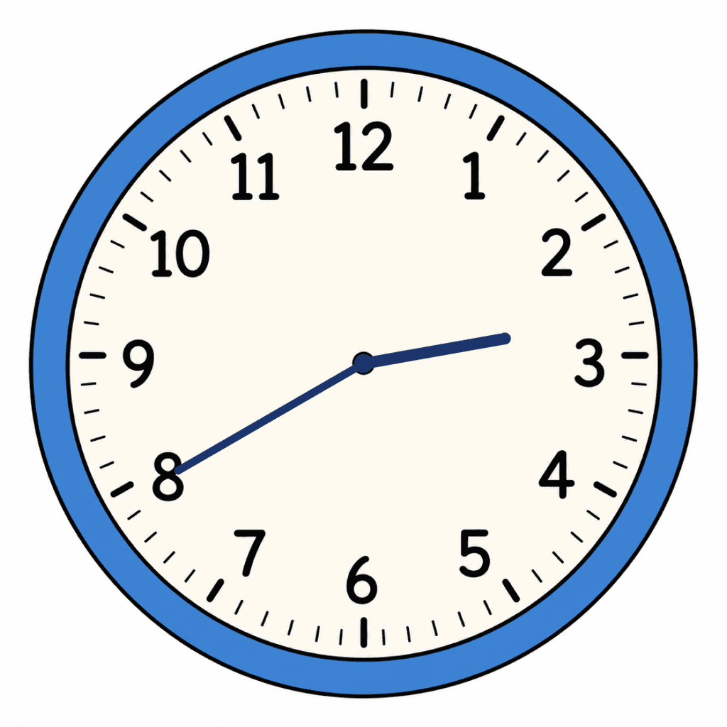 Clock Face — 2:40 (Twenty To 3)