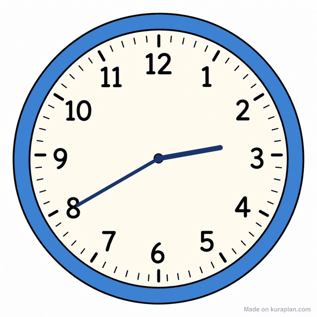 Clock Face — 2:40 (Twenty To 3)