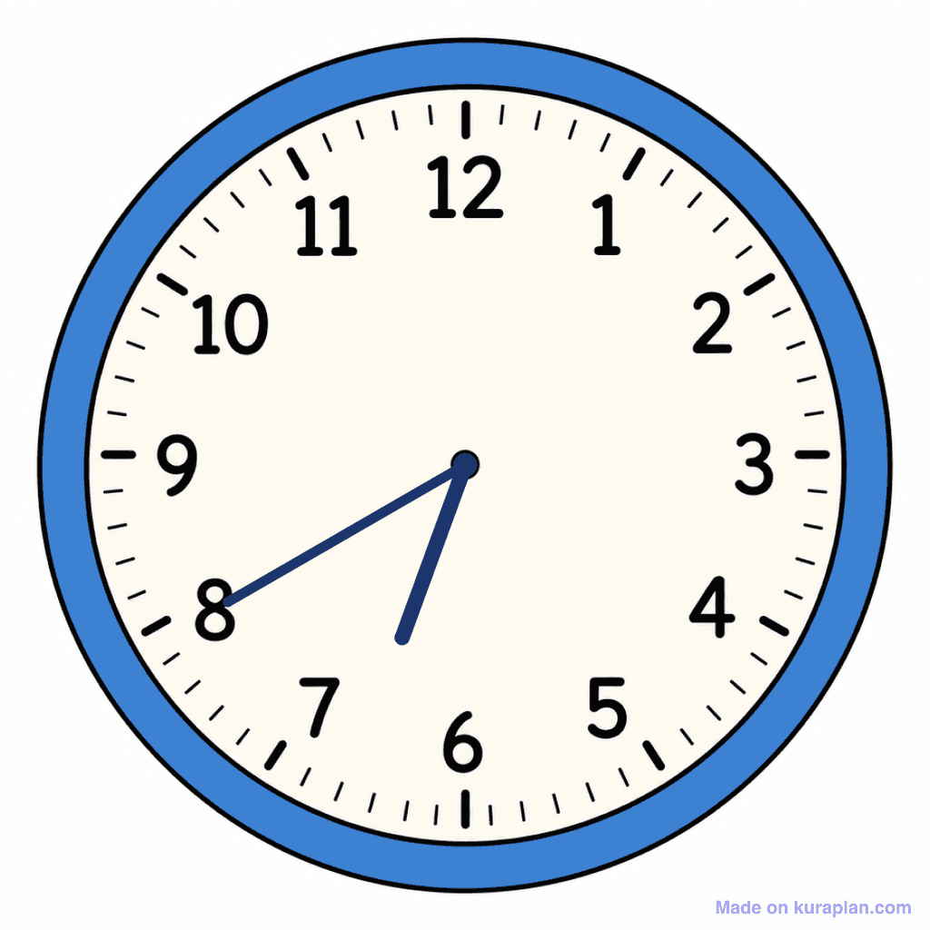 Clock Face — 6:40 (Twenty To 7)