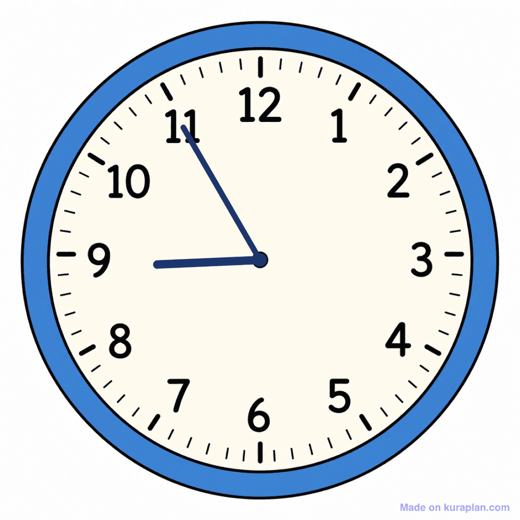 Clock Face — 8:55 (Five To 9)