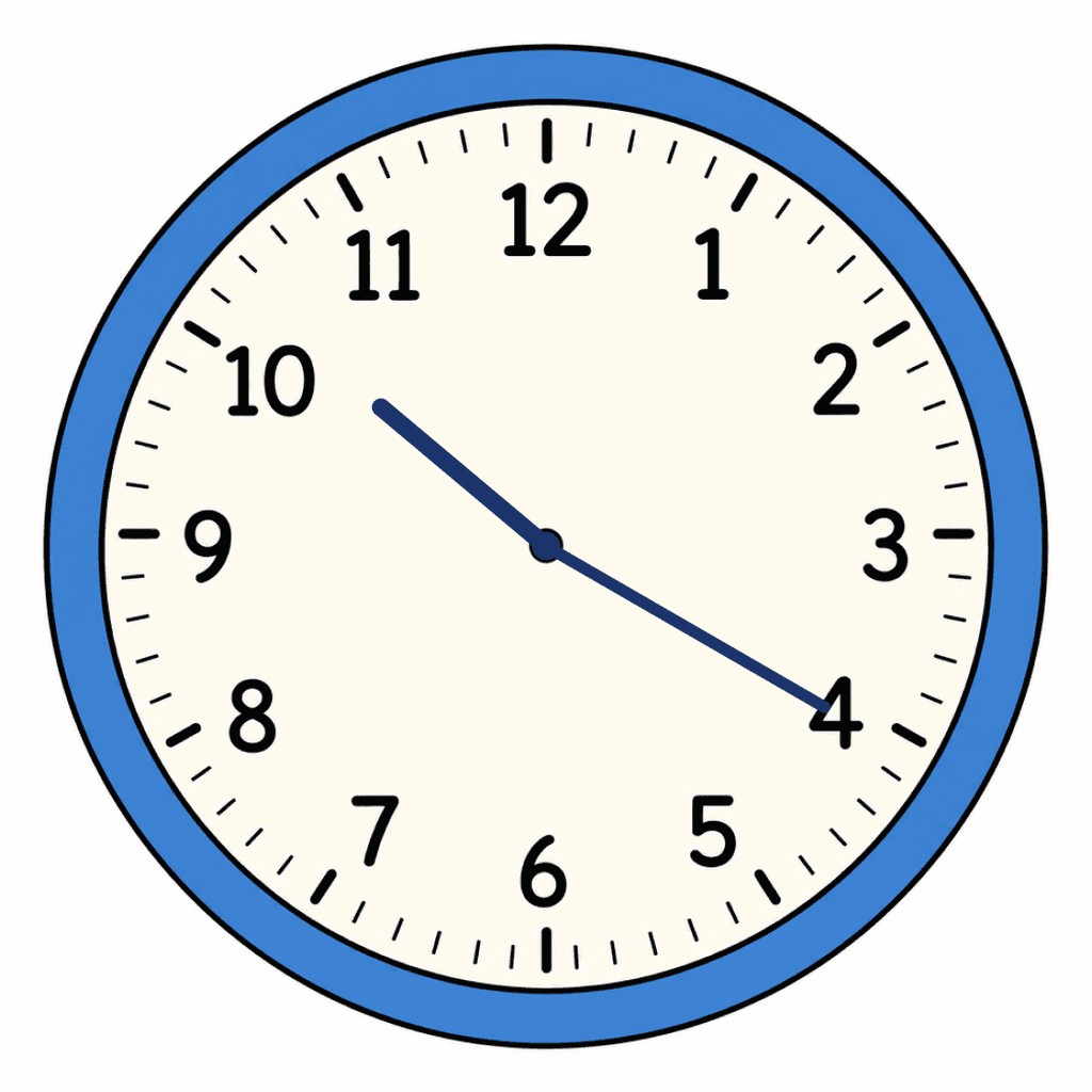 Clock Face — 10:20 (Twenty Past 10)