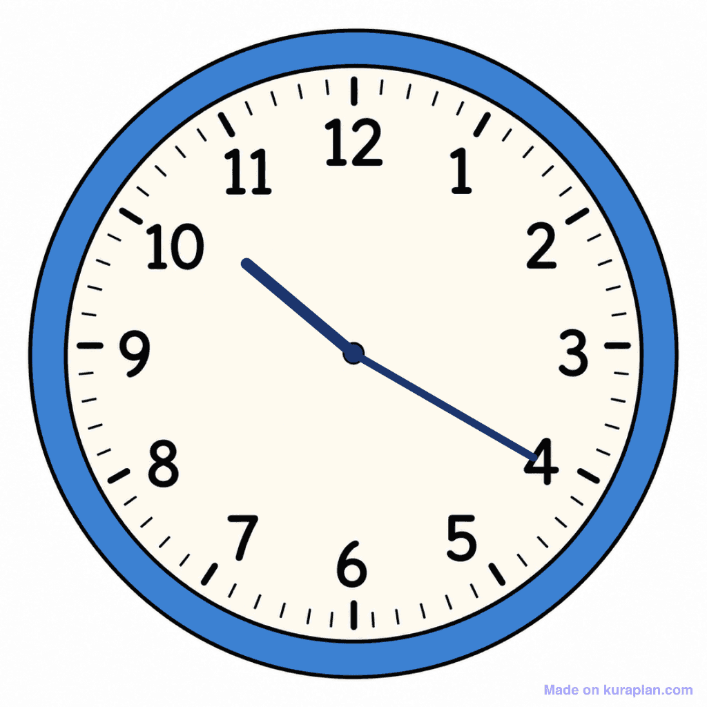 Clock Face — 10:20 (Twenty Past 10)