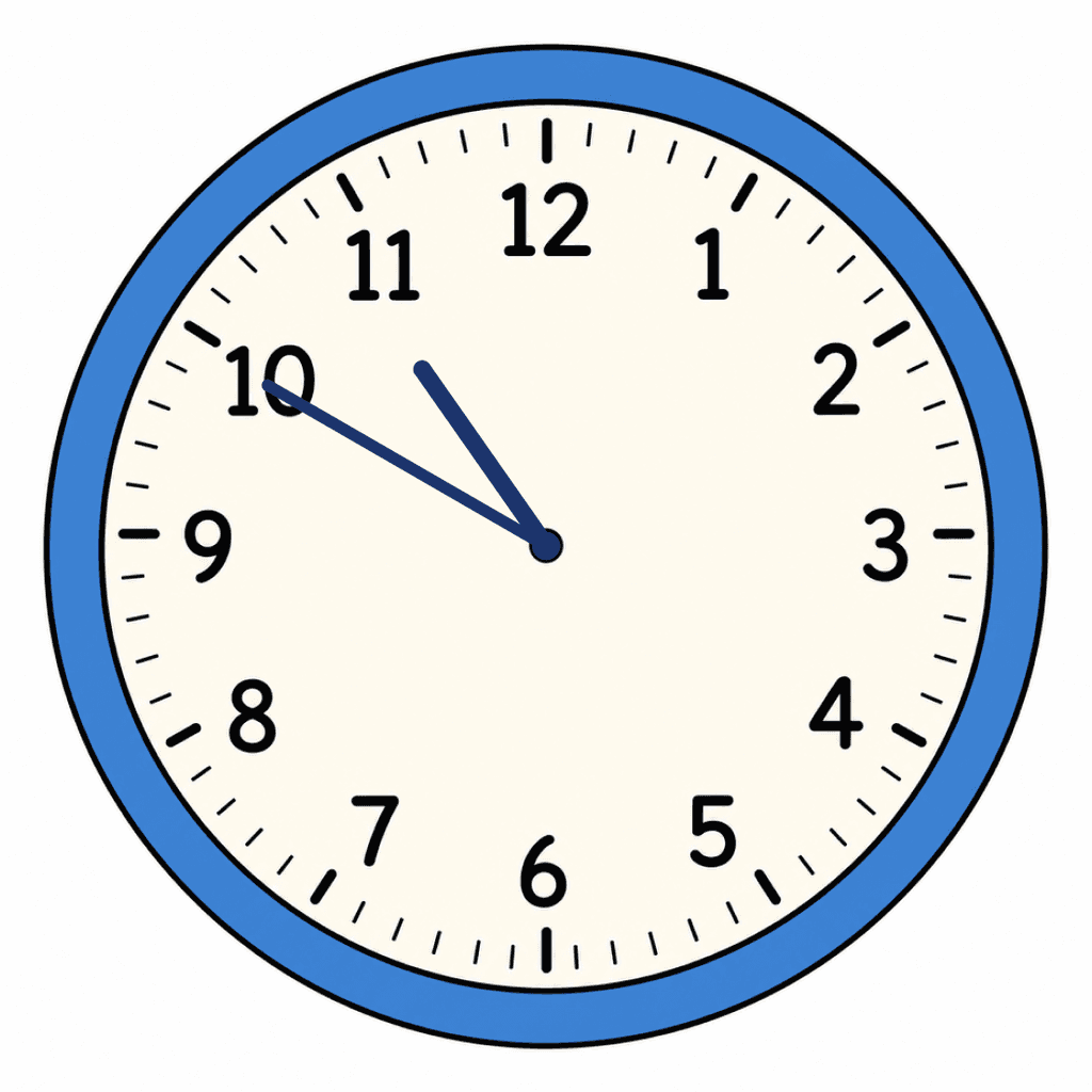 Clock Face — 10:50 (Ten To 11)