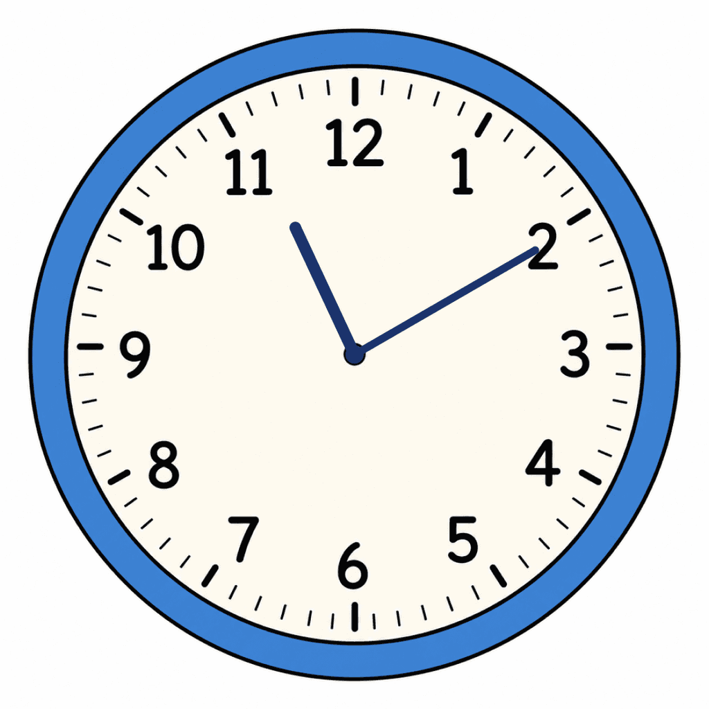 Clock Face — 11:10 (Ten Past 11)