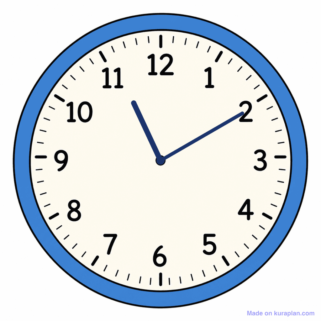 Clock Face — 11:10 (Ten Past 11)