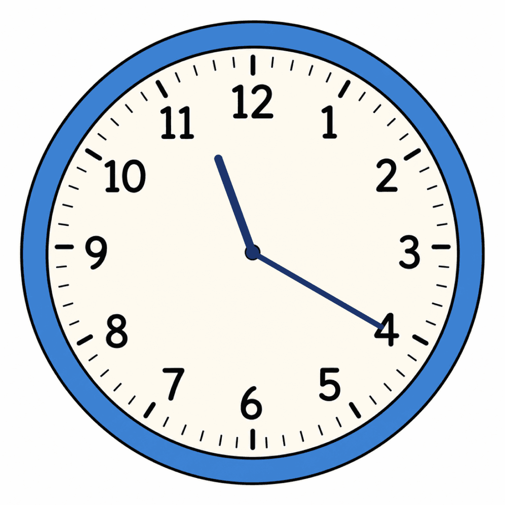 Clock Face — 11:20 (Twenty Past 11)