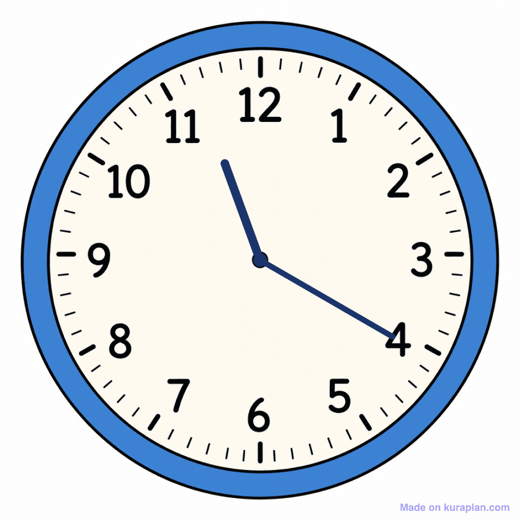 Clock Face — 11:20 (Twenty Past 11)
