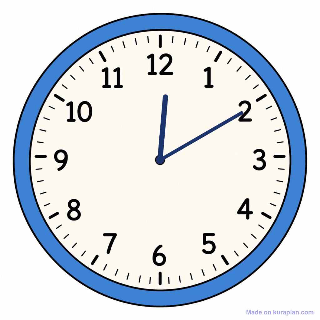 Clock Face — 12:10 (Ten Past 12)