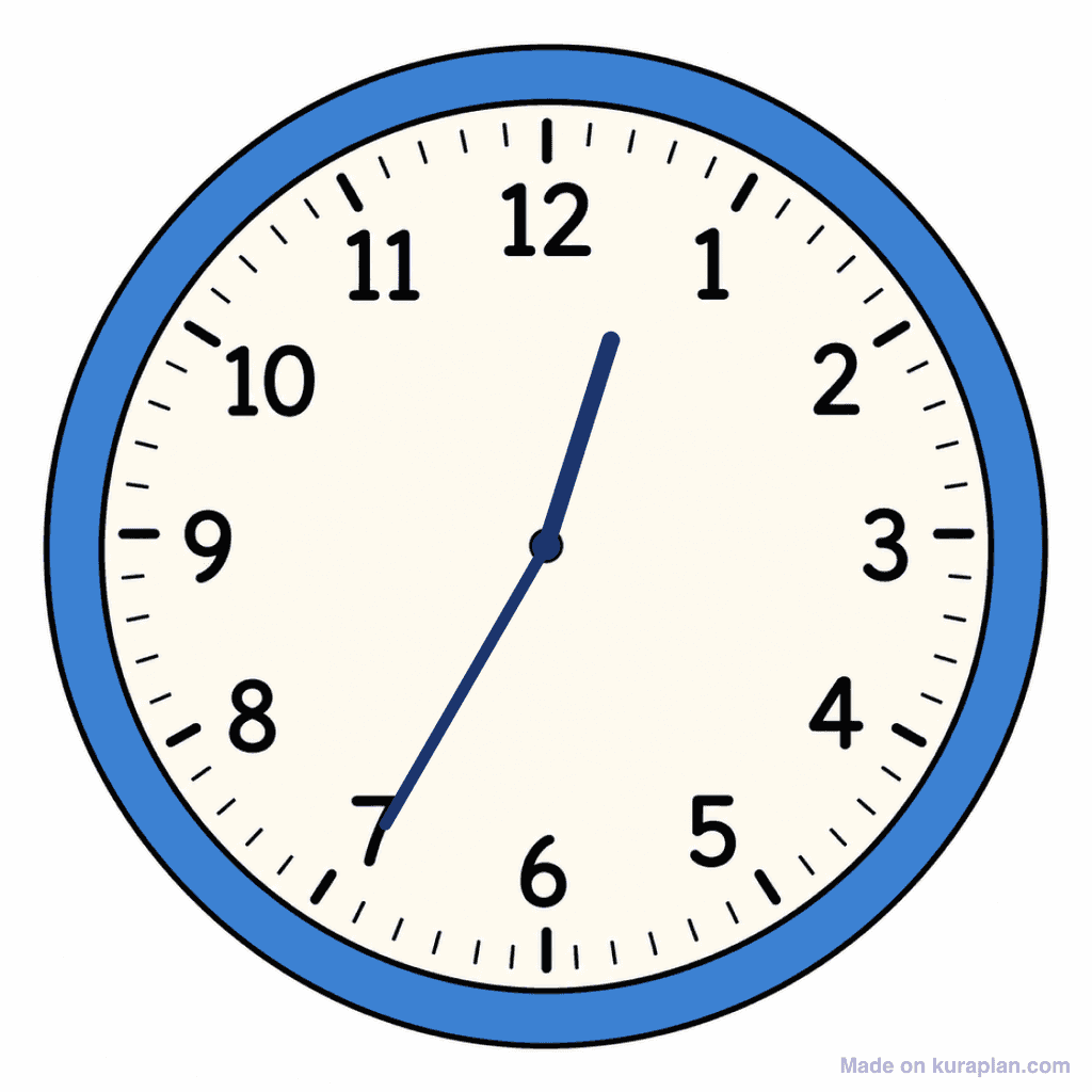 Clock Face — 12:35 (Twenty-Five To 1)