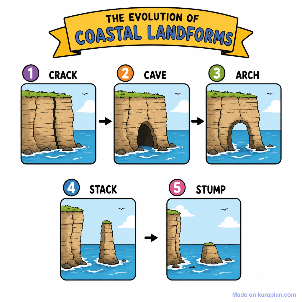 Coast Arch Stack Stump 4 Stage