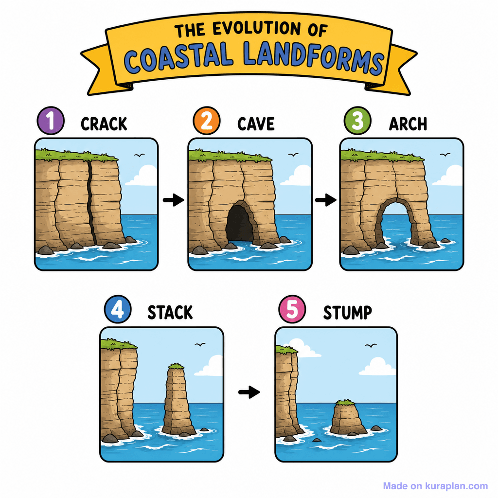 Coast Arch Stack Stump 4 Stage