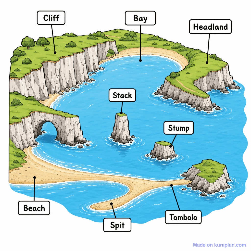 Coast Features Overview Diagram