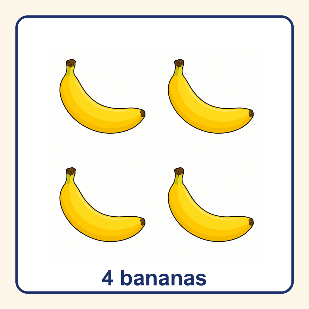 Collection — 4 bananas