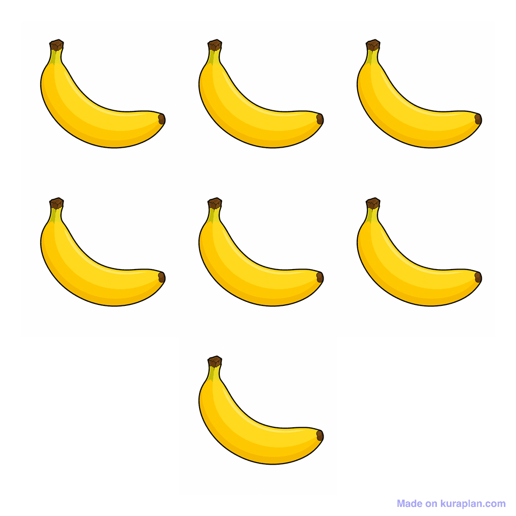 Collection — 7 bananas